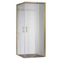 Душова кабіна SR-SC03-TR-12/90x90x200/без піддону/прозоре скло/Easy Clean/6мм/GOLD(KR5358)
